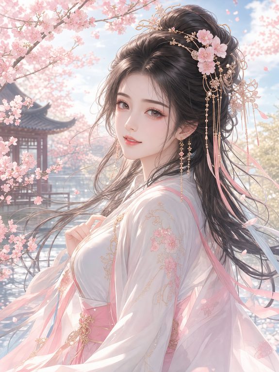 媚黑美少女写真动漫风格